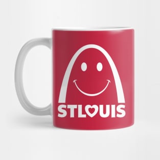 St. Louis (Saint Louis) Smiley Face Arch - white Mug